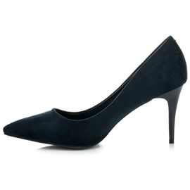 Comer Escarpins en daim bleu 2