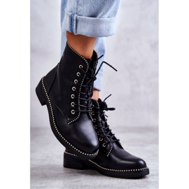 PG1 Bottes pour femmes à clous Noir Rostill le noir 2