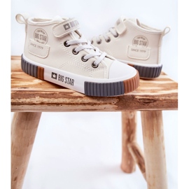 Baskets Montantes Enfant Big Star KK374015 Blanc blanche blanche 1
