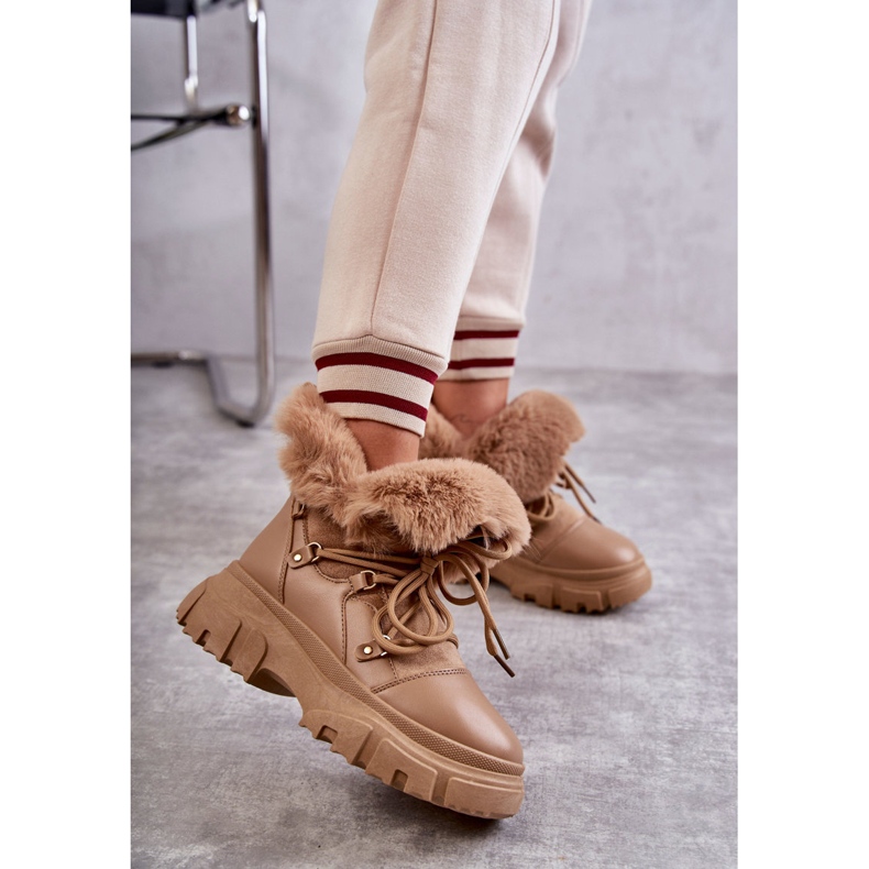Bottes chaudes Charles beige foncé 2