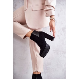 PG1 Bottes à Talons Hauts en Daim pour Femme Noir Maricruz le noir 5