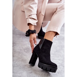 PG1 Bottes à Talons Hauts en Daim pour Femme Noir Maricruz le noir 6