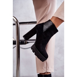 PG1 Bottes à Talons Hauts en Daim pour Femme Noir Maricruz le noir 9