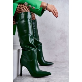 FB2 Bottes en éco-cuir On Green Rissa vert 3
