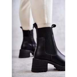 Bottes chaudes noires à talon pour femmes Abella 2