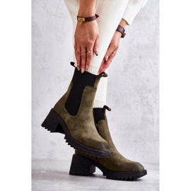 Bottes chaudes vertes pour femmes à talons hauts Abella 5