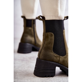 Bottes chaudes vertes pour femmes à talons hauts Abella 8