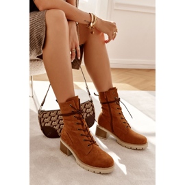 Bottes Chaudes à Talons Hauts Femme Camel Julieta brun 7