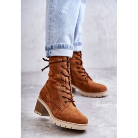 Bottes Chaudes à Talons Hauts Femme Camel Julieta brun 8
