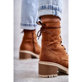 Bottes Chaudes à Talons Hauts Femme Camel Julieta brun 9