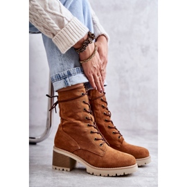 Bottes Chaudes à Talons Hauts Femme Camel Julieta brun 12