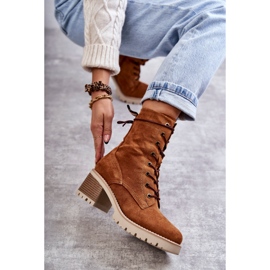 Bottes Chaudes à Talons Hauts Femme Camel Julieta brun 3