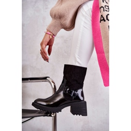 Bottines Femme Réchauffées Sur Un Talon Chunky Noir Marinela le noir 4