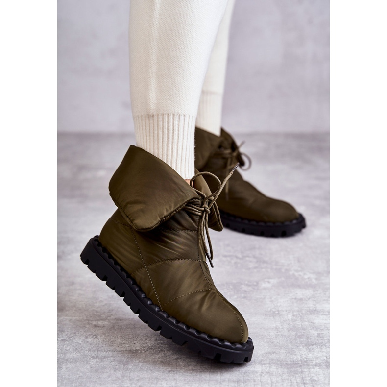 Bottes femme en matière isolante Green Emelie vert 1