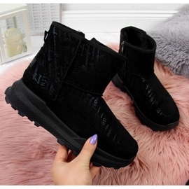 Bottes de neige en daim News W EVE311A noir le noir 1