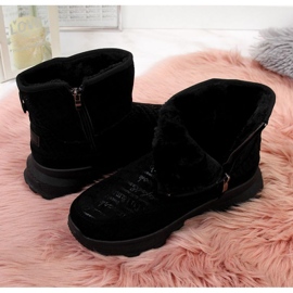 Bottes de neige en daim News W EVE311A noir le noir 4
