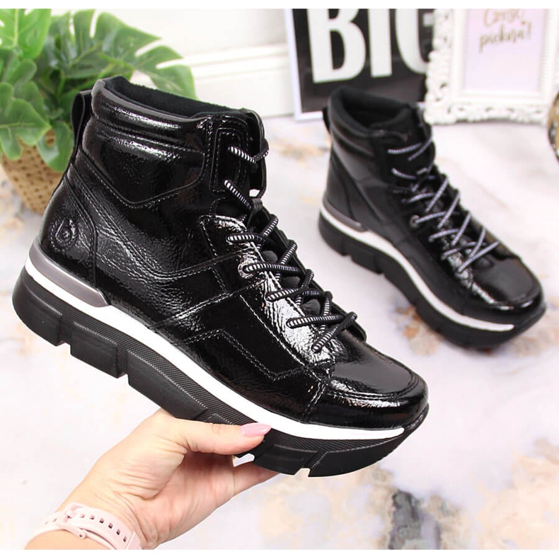 Baskets compensées femme Bugatti noires le noir 1