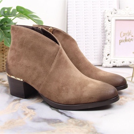 Filippo Bottes chaudes pour femmes en daim beige Vinceza 2