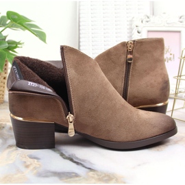 Filippo Bottes chaudes pour femmes en daim beige Vinceza 3