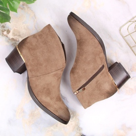 Filippo Bottes chaudes pour femmes en daim beige Vinceza 4