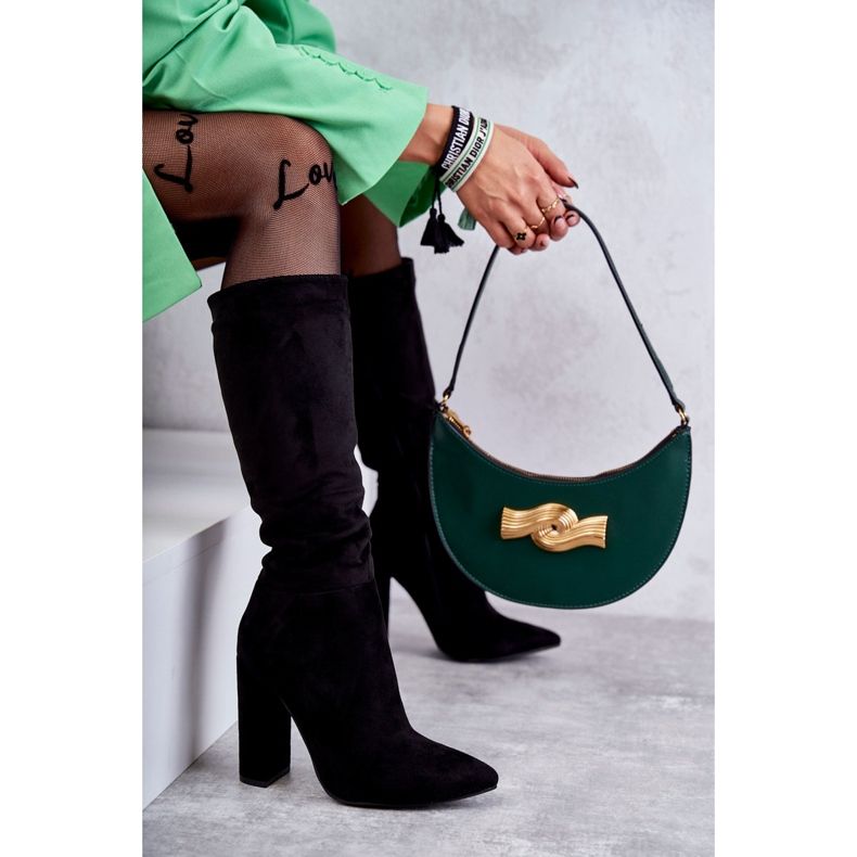 Bottines Tressa noires en daim classiques 2