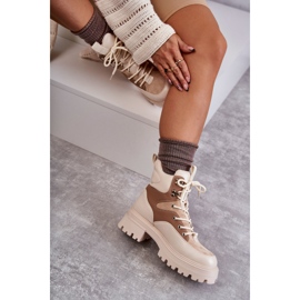PS1 Bottes Chaudes Trappers Beige-Marron Settimo brun multicolore 2