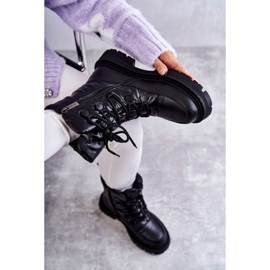 Bottes de neige à lacets pour femmes GOE KK2N4017 Noir le noir 1