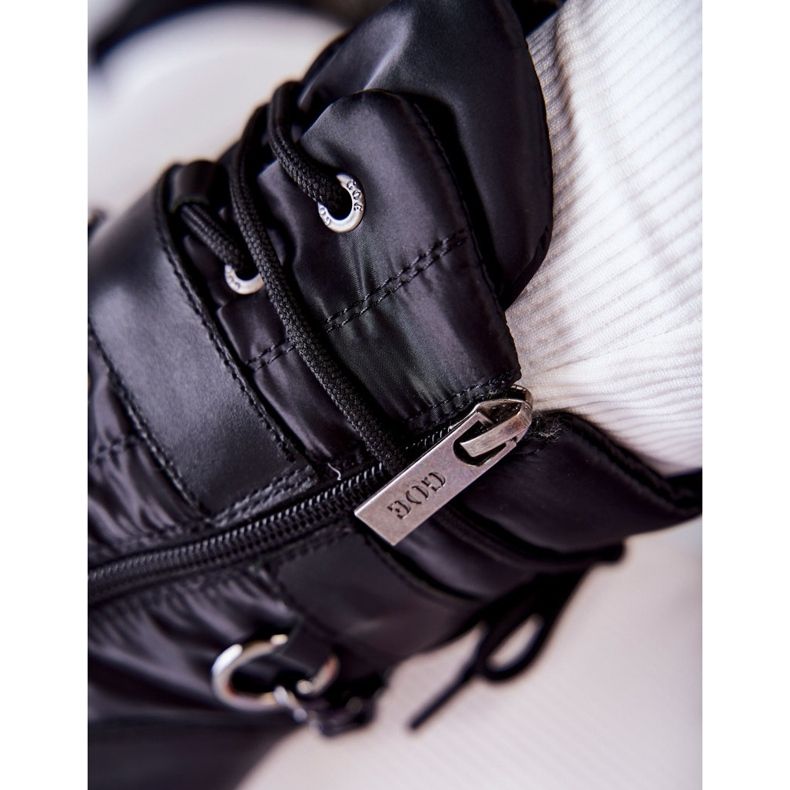 Bottes de Neige Femme Avec Chaîne GOE KK2N4018 Noir 2