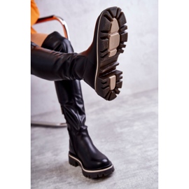 Cuissardes en cuir GOE KK2N4024 Noir le noir 6