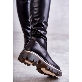 Cuissardes en cuir GOE KK2N4024 Noir le noir 3