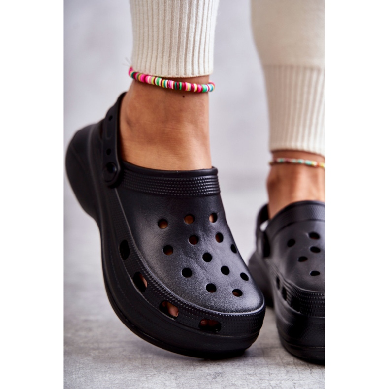 FS1 Chaussons Crooks Mousse Noir Femme Coline 2