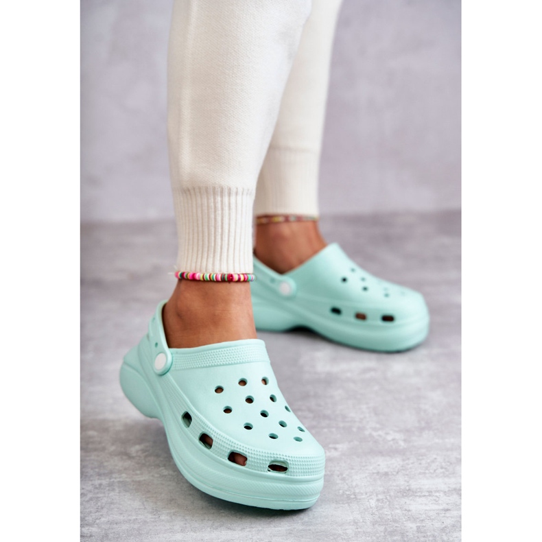 FS1 Chaussons Mousse Femme Menthe Crocs Coline vert 1
