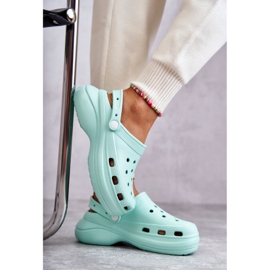 FS1 Chaussons Mousse Femme Menthe Crocs Coline vert 6
