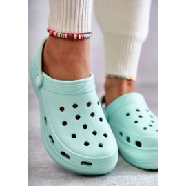 FS1 Chaussons Mousse Femme Menthe Crocs Coline vert 5