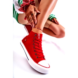 Baskets Femme Big Star High Rouge DD274334 3 Baskets Femme Big Star High Rouge DD274334 3