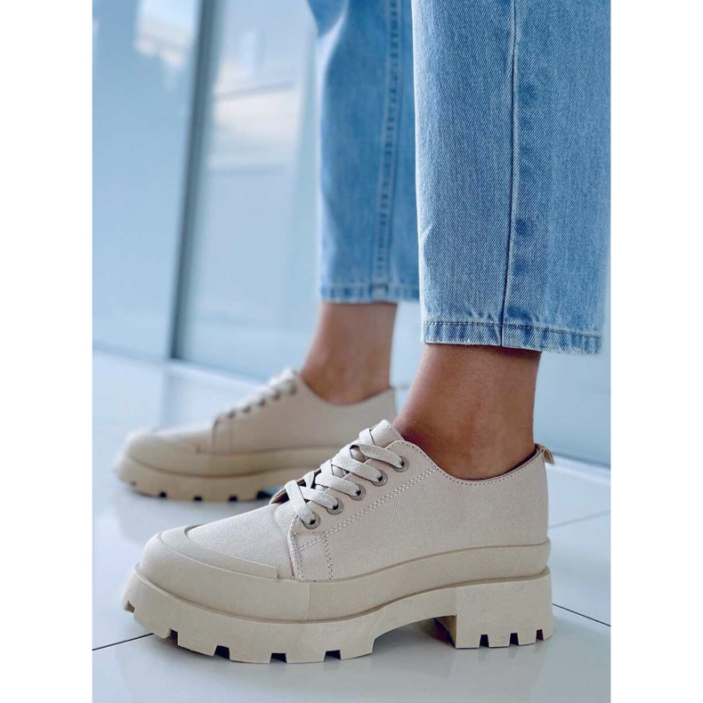 Baskets trekking Golv Kaki beige 1