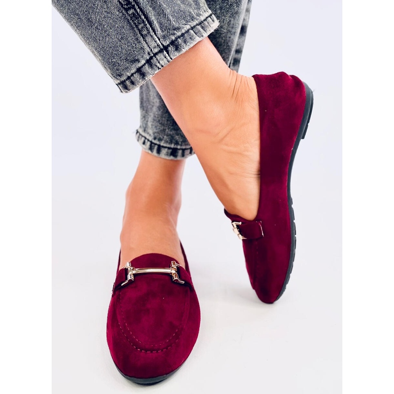 Mocassins femme Kubra Wine rouge 2