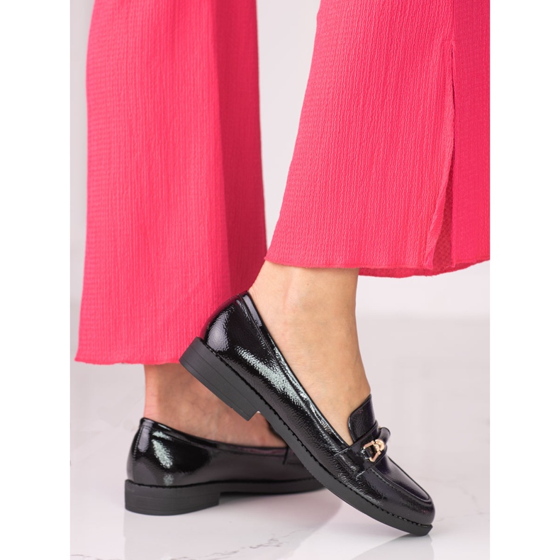 Mocassins femme Shelovet noir 2