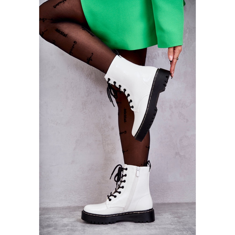 S.Barski Bottes Femme Blanc Kognito blanche 1