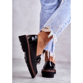 Vinceza Mocassins Laqués Sur La Plateforme Reidun Noire le noir 2 Vinceza Mocassins Laqués Sur La Plateforme Reidun Noire le noir 2