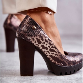 Escarpin Cuir On A Bar Maciejka 02629-02 Marron brun 2