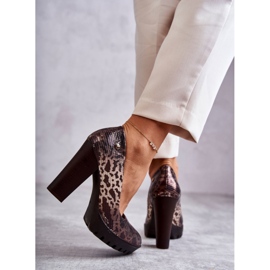 Escarpin Cuir On A Bar Maciejka 02629-02 Marron brun 7