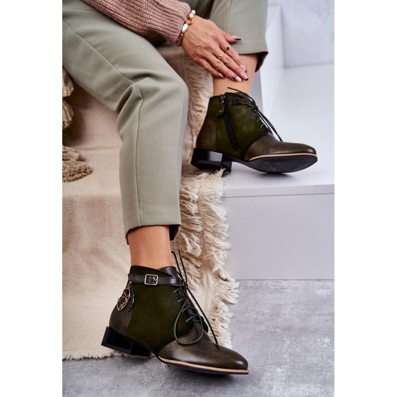 Bottes en Cuir pour Femme Maciejka 5743A-09 Vert 2