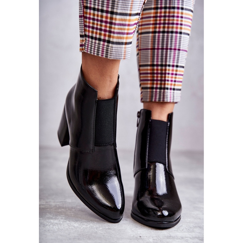 PL4 Bottes Classiques Laquées La.Fi 260035B-LA Noir le noir 2