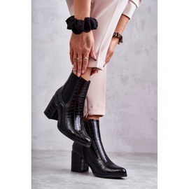 PL4 Bottes en cuir serpent La.Fi 260038B-XC Noir le noir 4