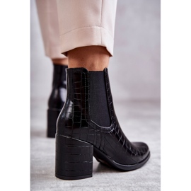 PL4 Bottes en cuir serpent La.Fi 260038B-XC Noir le noir 3