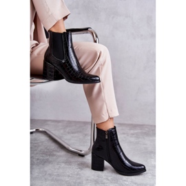 PL4 Bottes en cuir serpent La.Fi 260038B-XC Noir le noir 8