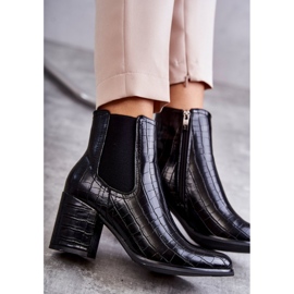 PL4 Bottes en cuir serpent La.Fi 260038B-XC Noir le noir 9