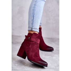 PL4 Bottines en daim pour femme La.Fi 260041WI-SU Rouge multicolore 1