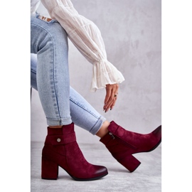 PL4 Bottines en daim pour femme La.Fi 260041WI-SU Rouge multicolore 4
